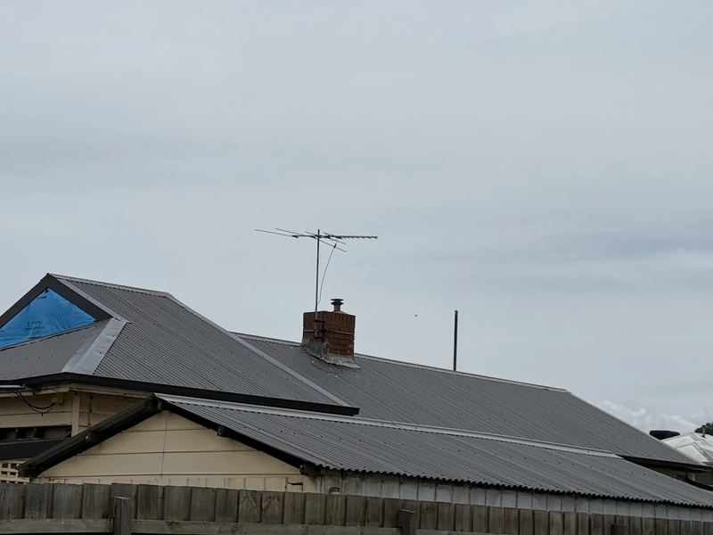 Completed metal re-roof, Melbourne